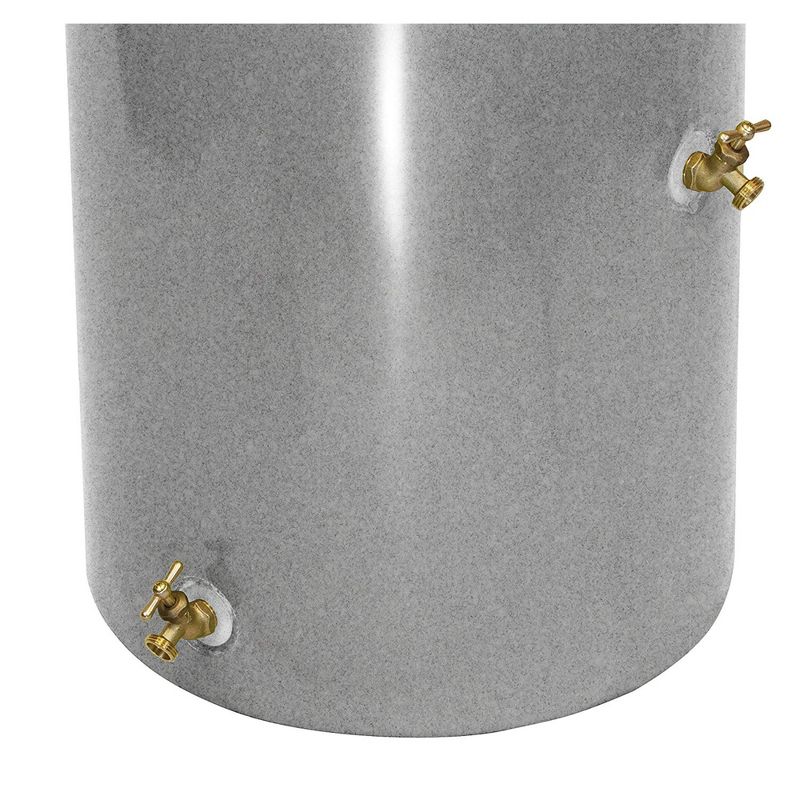 Good Ideas Impressions Reflections 50 Gallon Rain Saver Barrel, Light Granite