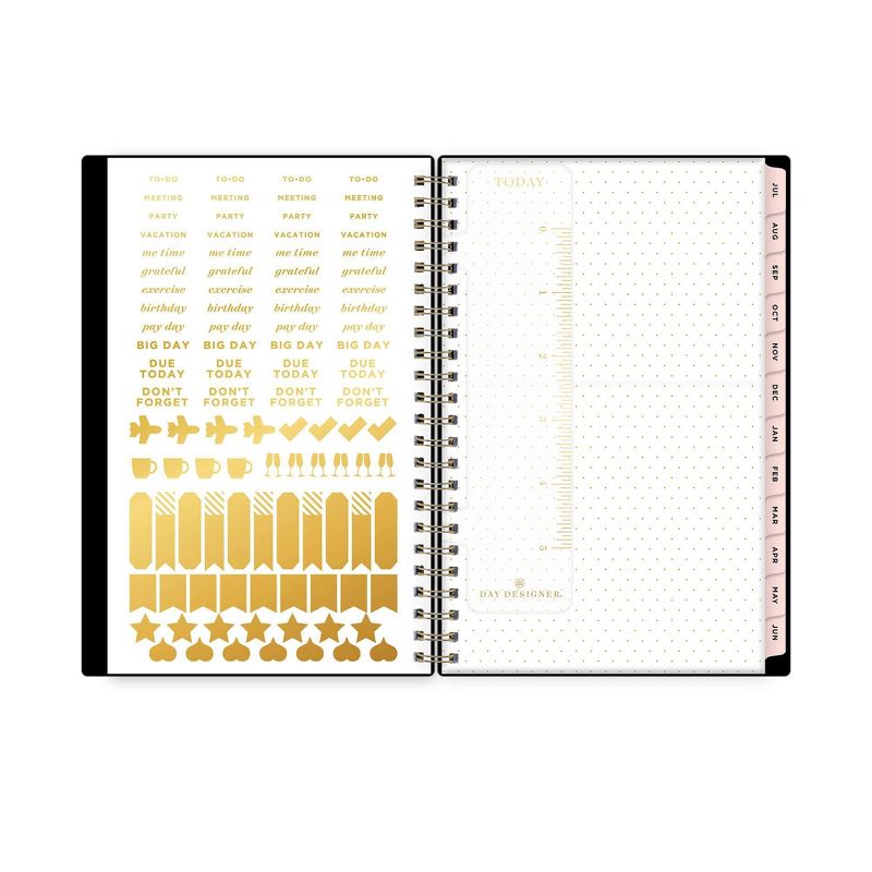 2021-22 Academic Planner 5" x 8" Flexible Plastic Cover Wirebound Weekly/Monthly Black - Day Designer