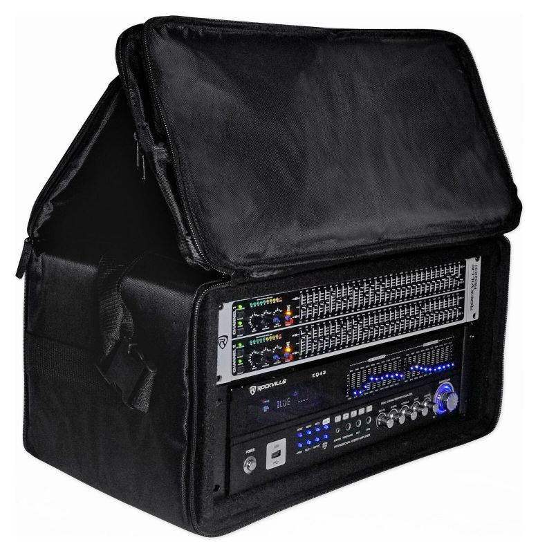 RRB50 5U Rack Bag Double-Sided Case with 12" Depth + Shoulder Strap