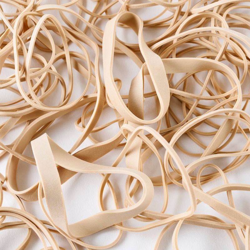 12pk Rubber Bands Natural Color - Charles Leonard