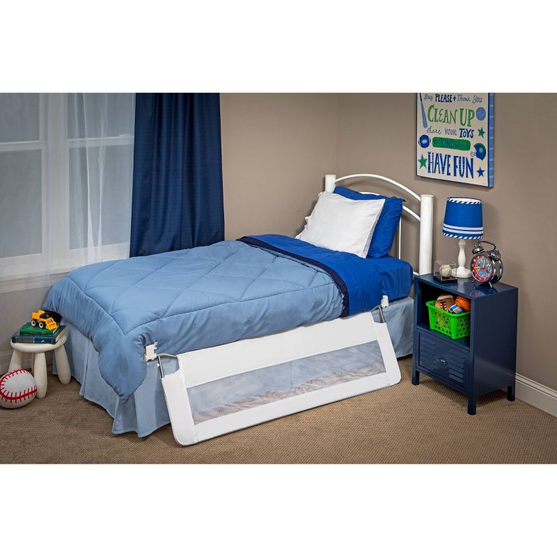 Regalo White Swing Down Extra Long Bedrail