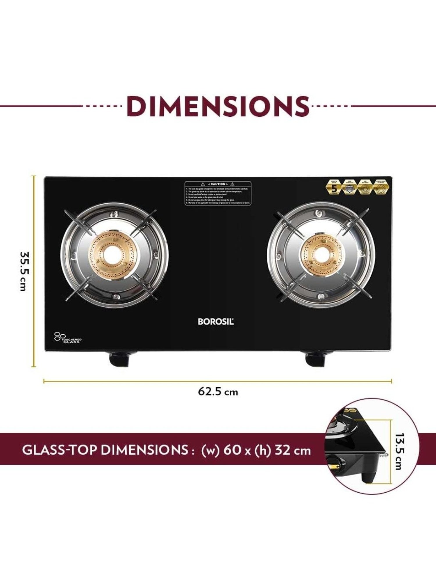 Range Kleen 4pc Porcelain Drip Pan Set Black