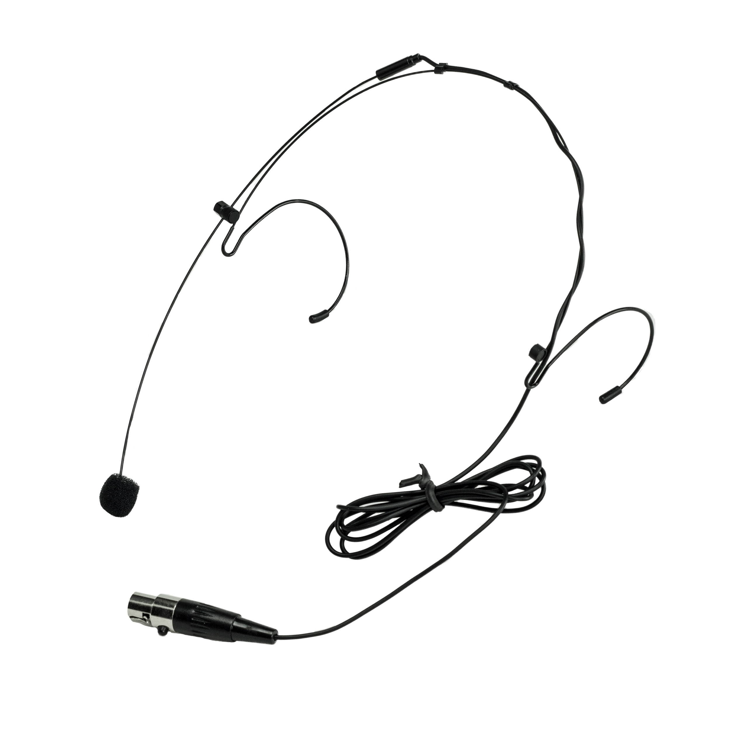 Nady HM-10 Headworn Omnidirectional Microphone _ Lightweight hands-free microphone use for singers, aerobics instructors, teachers etc, Mini-XLR connection, Black color