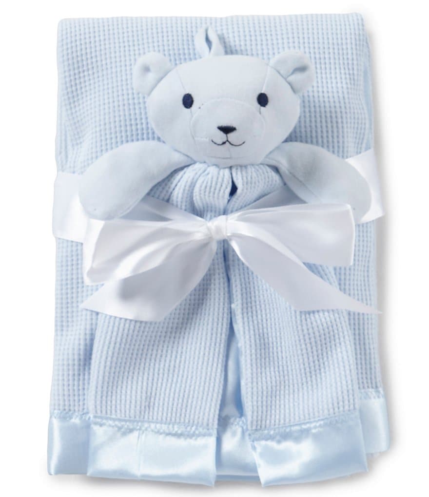 Starting Out Baby Boys Satin Trim Blanket & Buddy