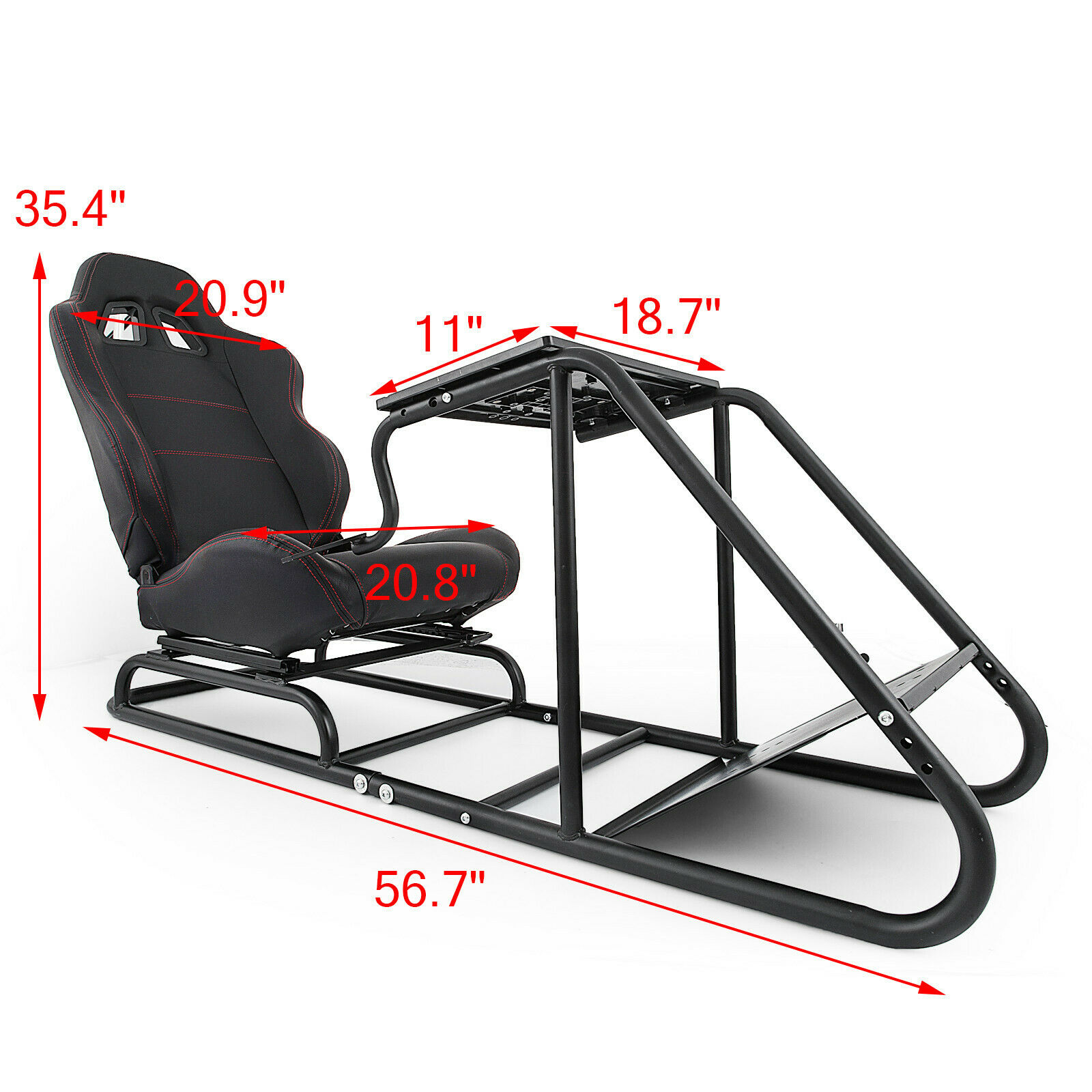 VEVOR Racing Simulator Cockpit Gaming Chair With Stand Height Adjustable Stretchable