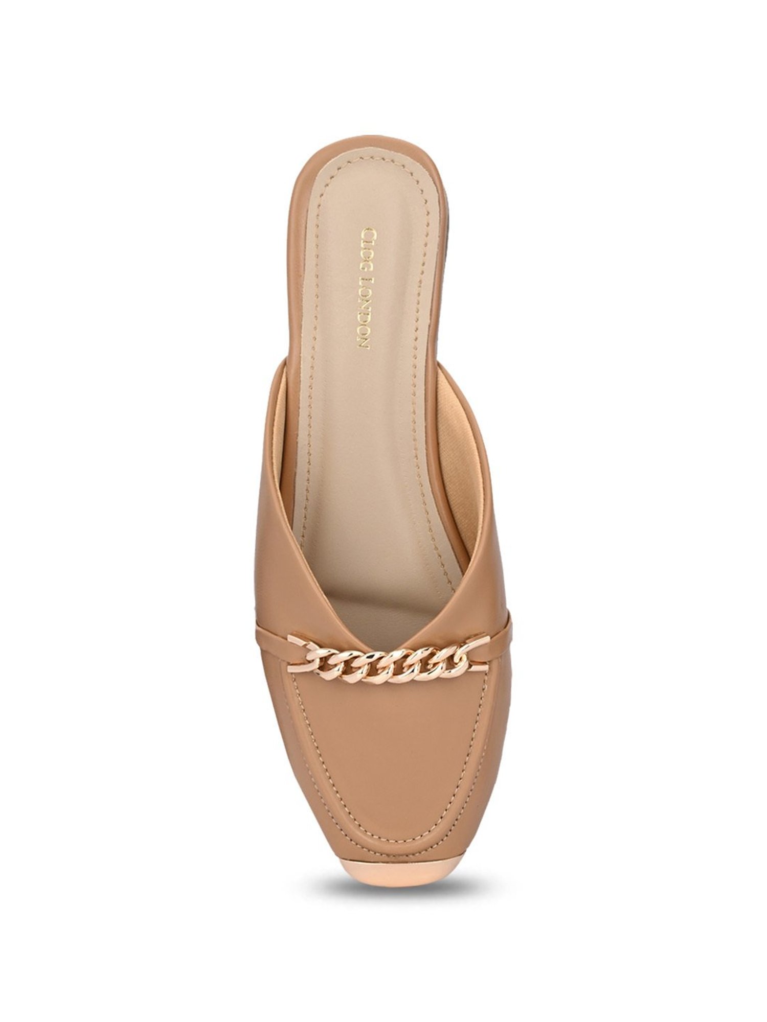 Clog London Women's Tan Mule Shoes