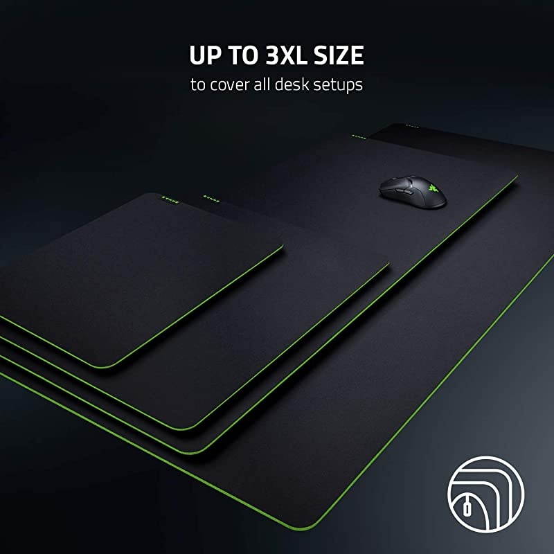 Gigantus v2 Cloth Gaming Mouse Pad 3XL Thick HighDensity Foam NonSlip Base Classic Black