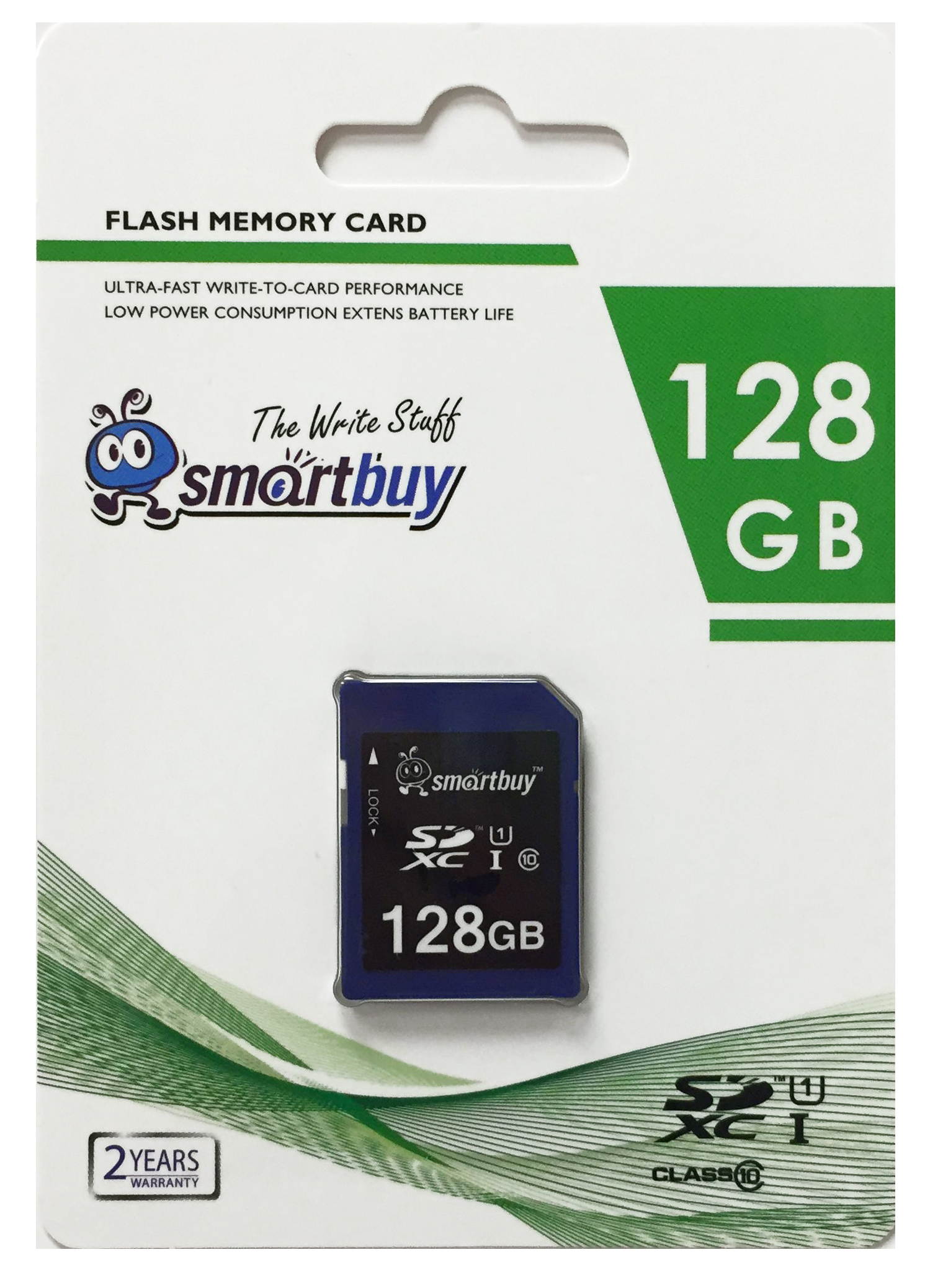 Smartbuy 128GB SD XC Class 10 Memory Card SDXC C10 Ultra U1 UHS-I HD Fast Speed for Camera