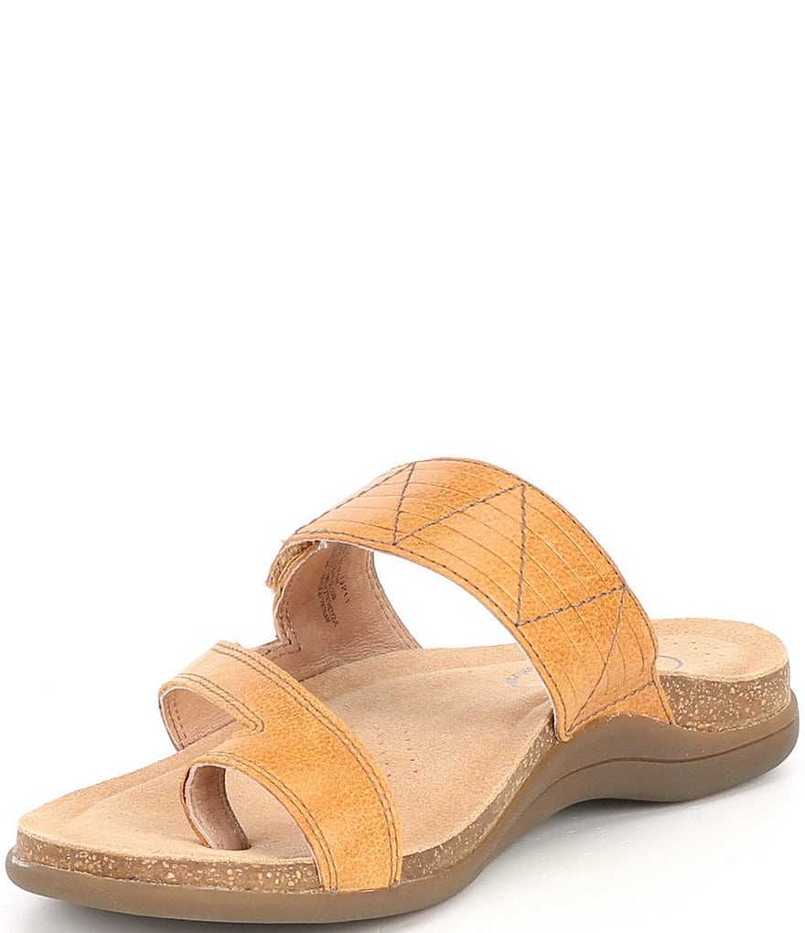 Taos Footwear Zone Leather Toe Loop Sandals