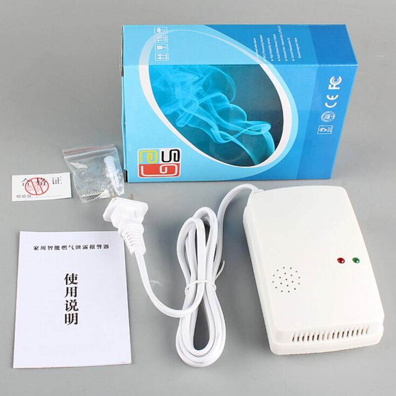 Gas Leak Detector 70db Natural Gas Leak Alarm Warning Sensor Detector Home Security Tool with Indicator Light