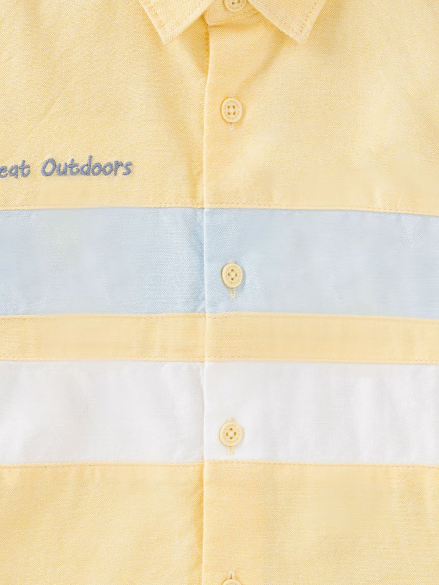Ed-a-Mamma Kids Yellow Cotton Cut N Sew Shirt
