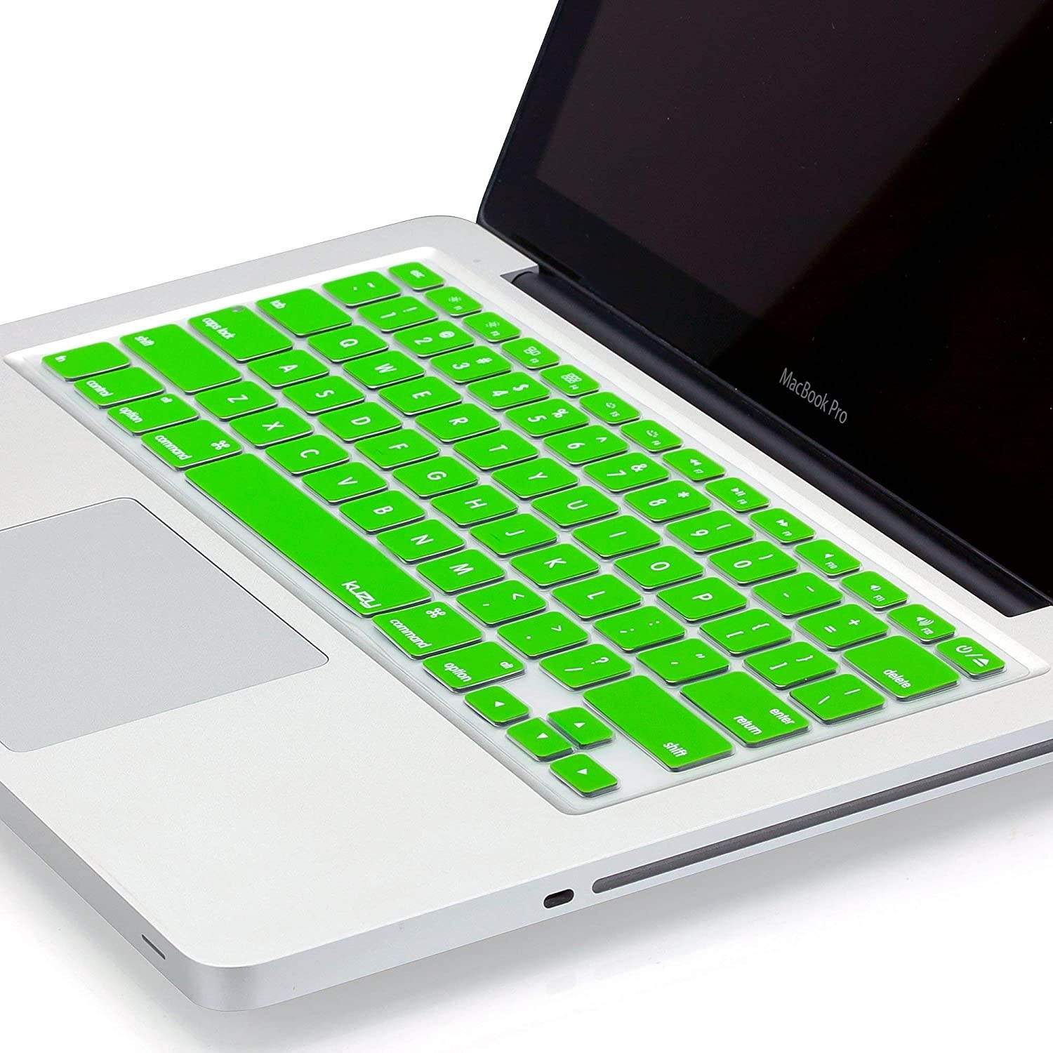Kuzy - GREEN Keyboard Silicone Cover Skin for MacBook Pro 13" 15" 17" Aluminum Unibody (with or w/out Retina Display) iMac and MacBook Air 13" - Green