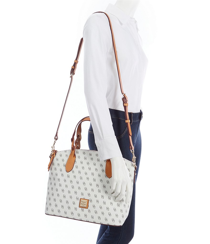 Dooney & Bourke Signature Blakely Collection Celeste Logo Satchel Bag