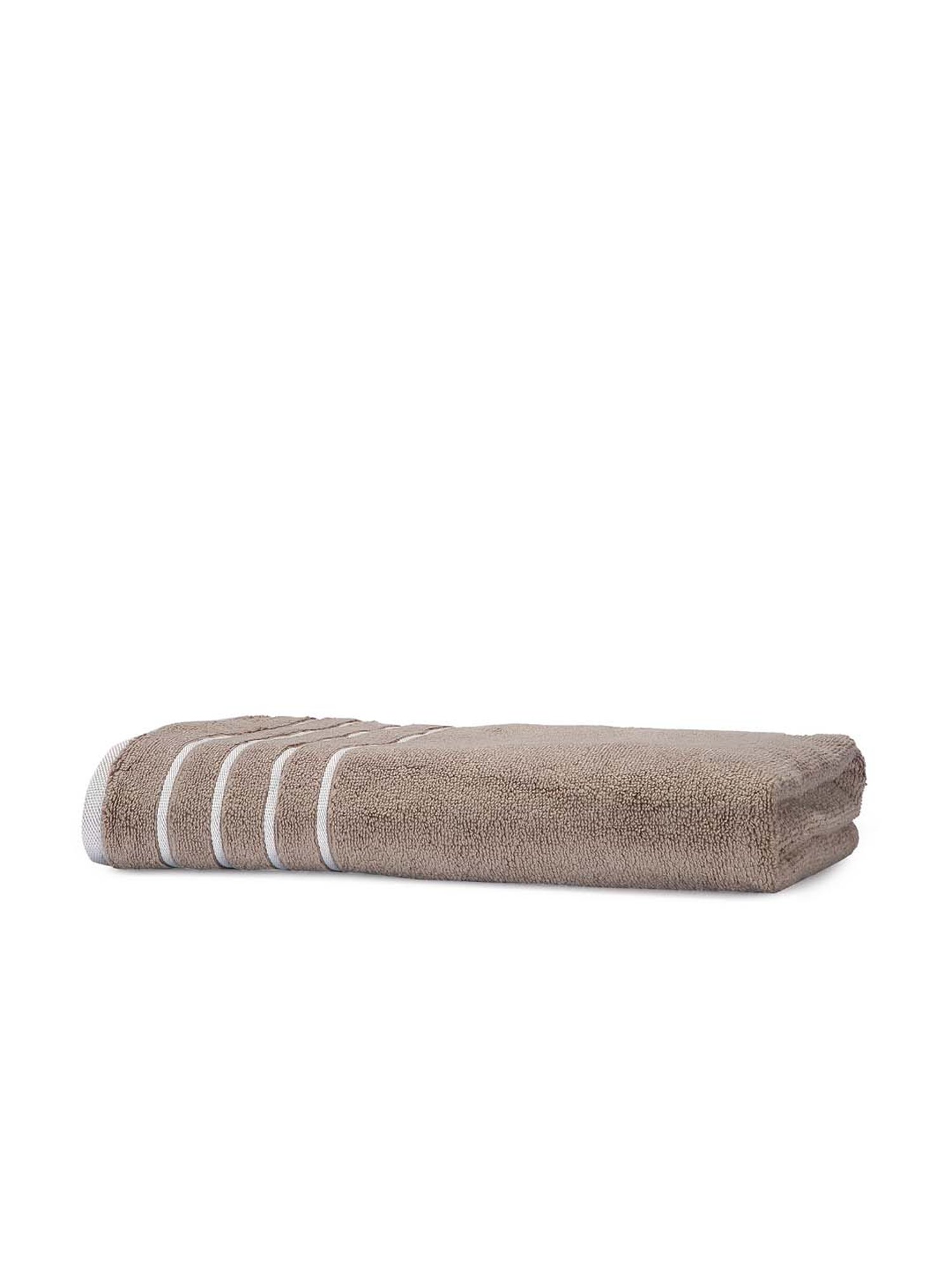 Mark Home 100% Cotton 500 GSM Zero Twist Simply Soft Beige Bath Towel - Set of 1