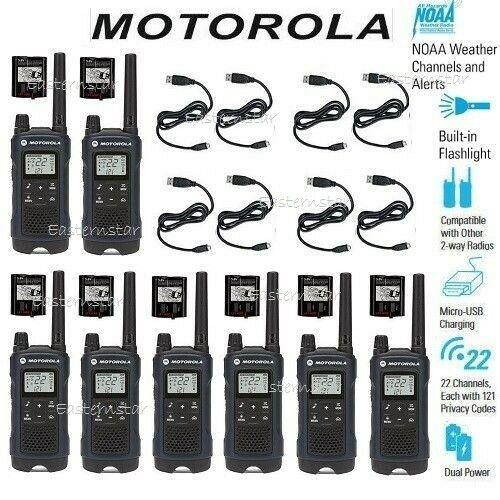 Motorola Talkabout T460 Walkie Talkie Two Way Radio 8 Pack Set 35 Mile New