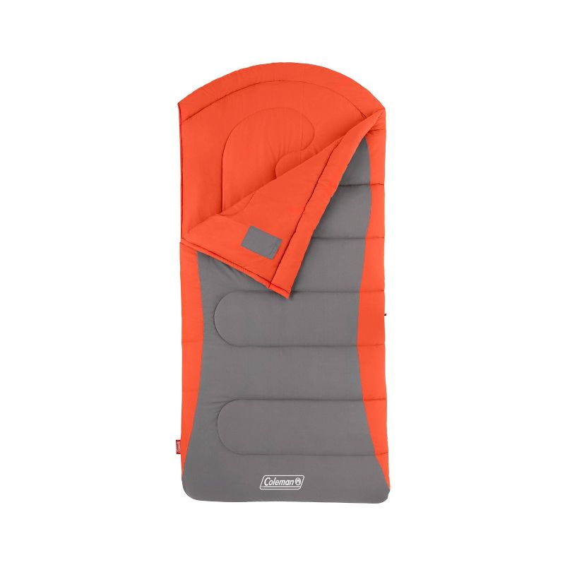 Coleman Cont Dexter 50 Degree Big and Tall Sleeping Bag - Orange