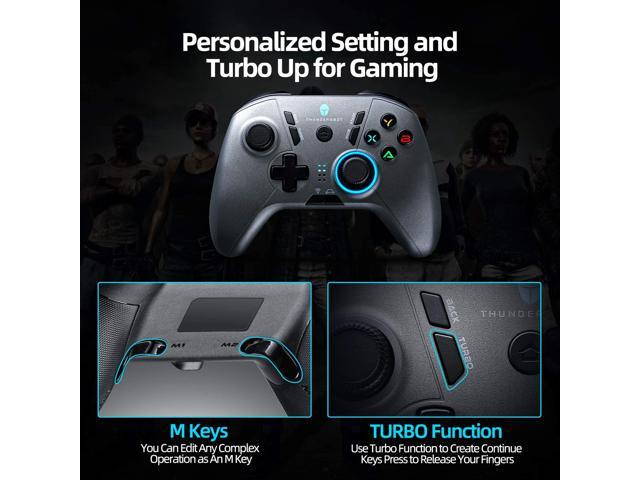 ThundeRobot G30 Wired Gaming Controller,Gamepad USB PC Joystick Gamepad with Customized Buttons, Dual Vibration Motors, Ergonomic Laptop Game Controller for PC with Windows Vista/7/8/8.1/10