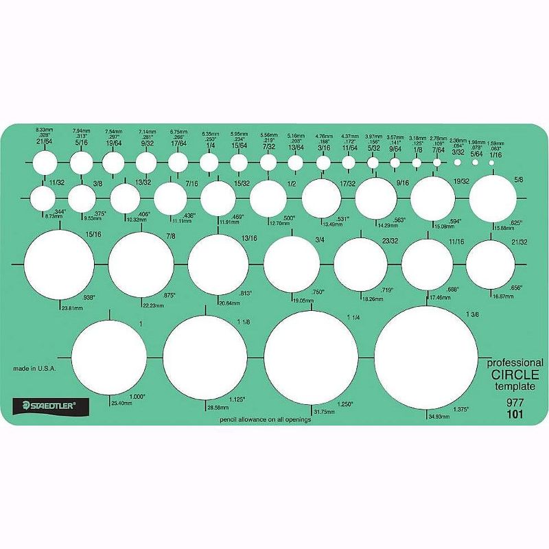 Staedtler Mars Circle Template 977