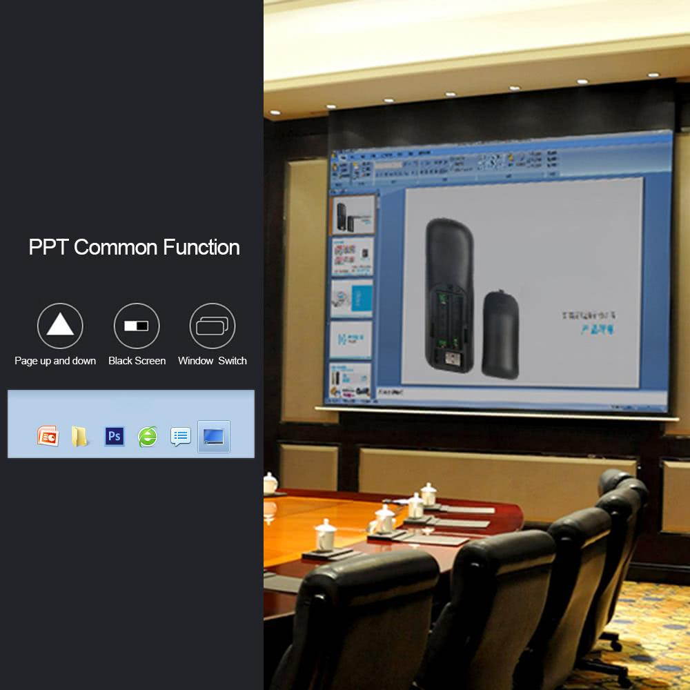 2.4GHz Wireless Air Mouse Flip Pen Laser Pointer 6 Gxes Gyroscope Presenter for PPT Presentation