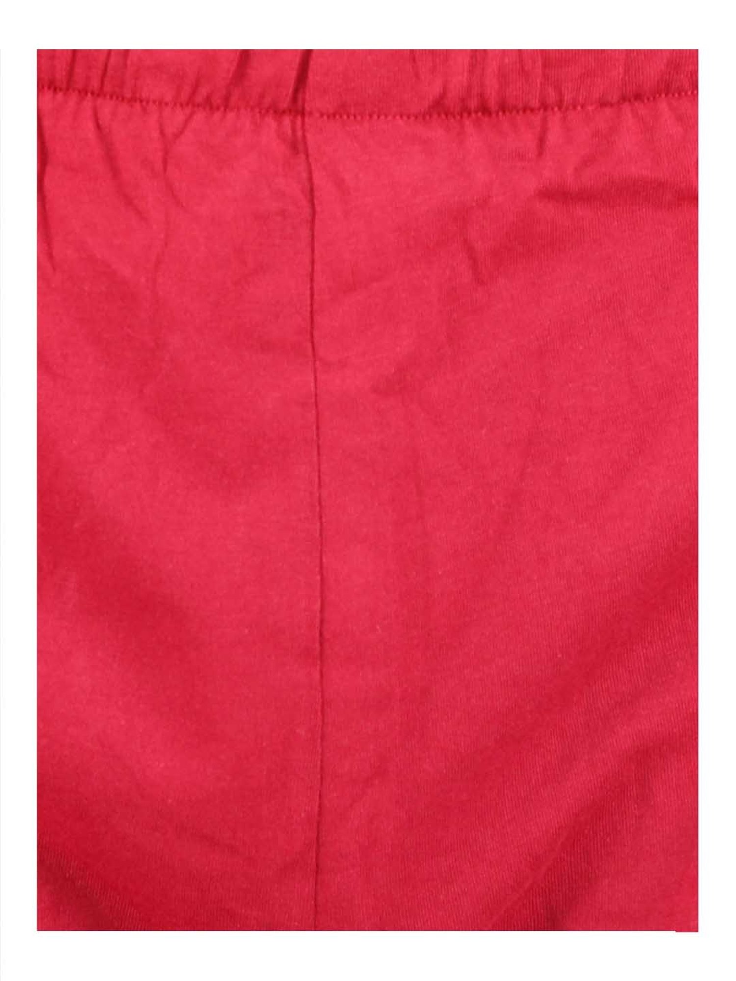 Woodland Red Regular Fit Cotton Shorts