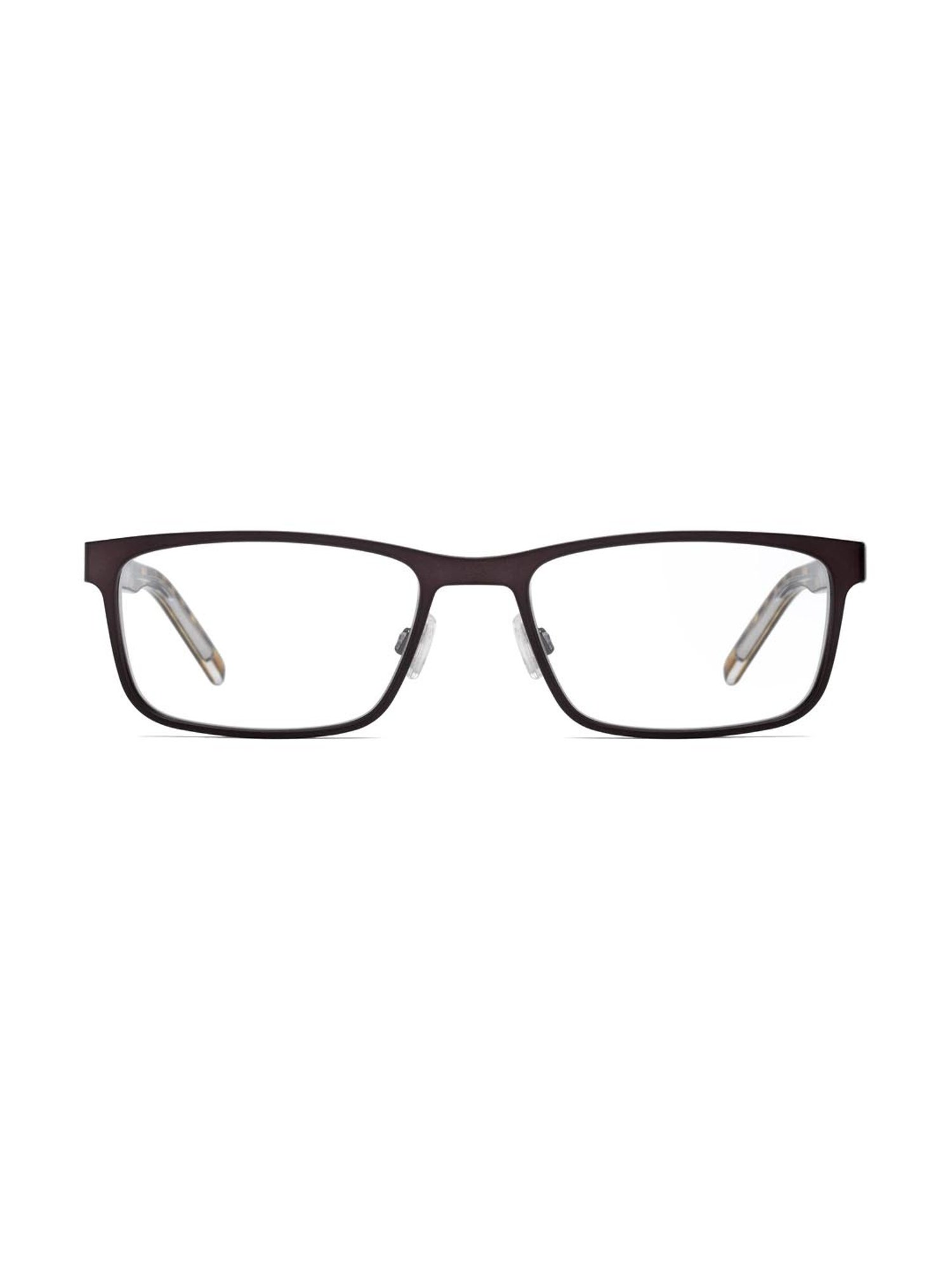 HUGO Brown Rectangular Eye Frames for Men