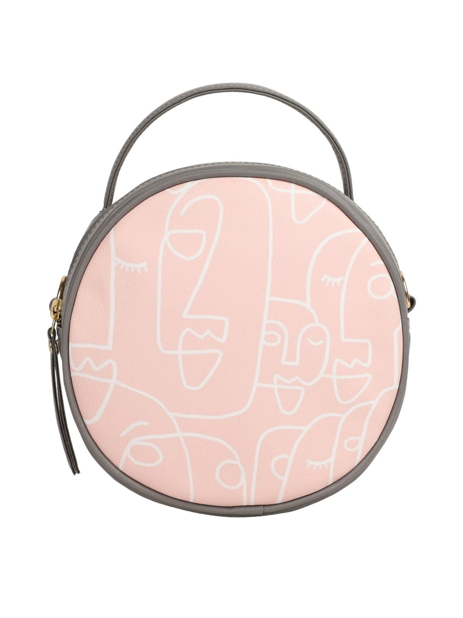 Bagsy Malone Grey Printed Medium Handbag