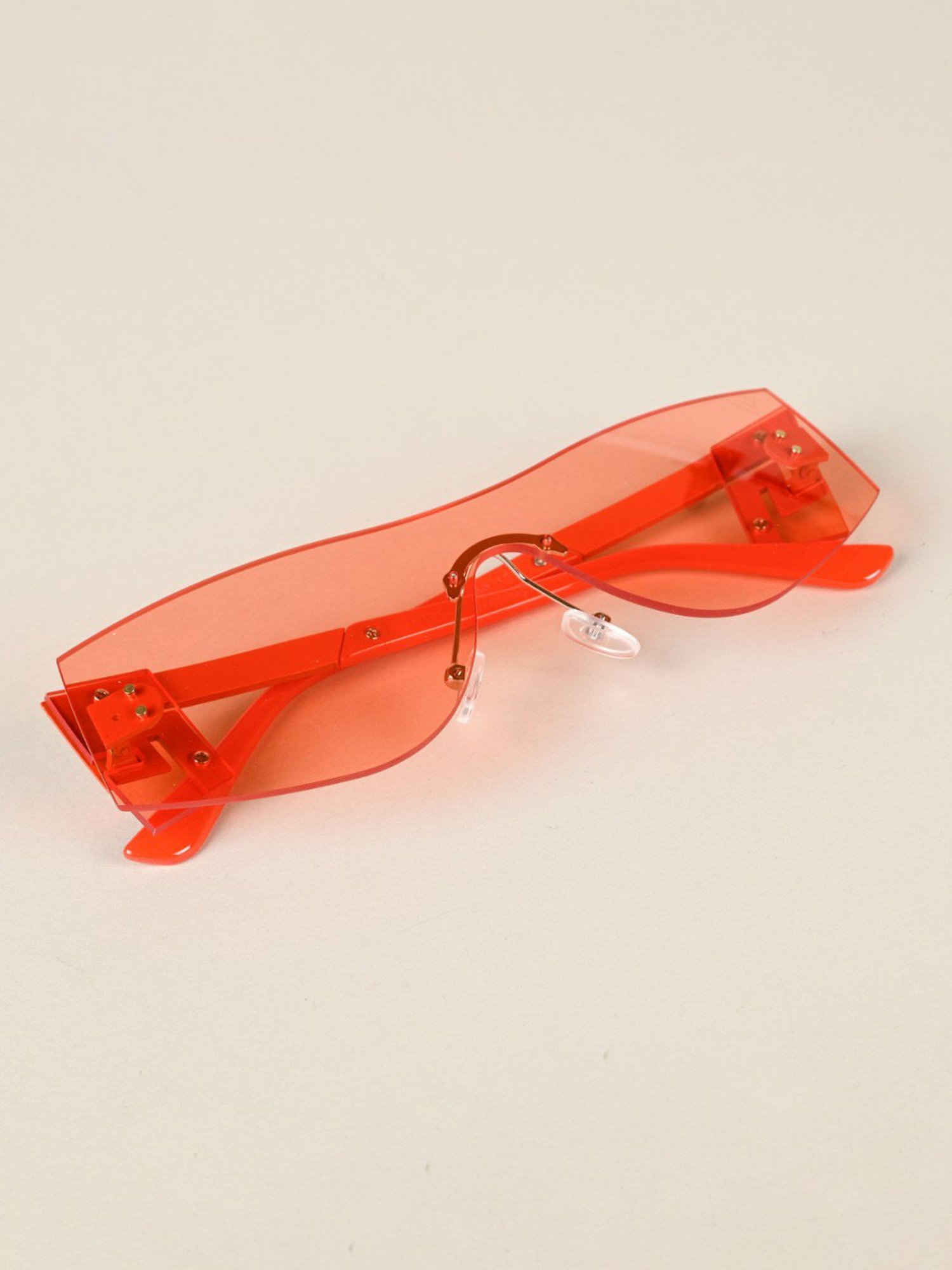 Voyage Orange Wraparound UV Protection Unisex Sunglasses