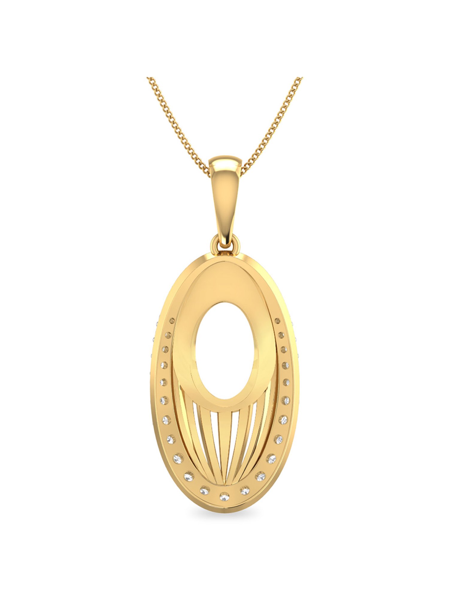 PC Jeweller Dermod 18k Gold Pendant without Chain for Women