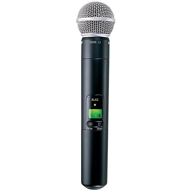 SLX2/SM58 Wireless Handheld Microphone Transmitter with SM58 Capsule (Receiver Sold Separately)