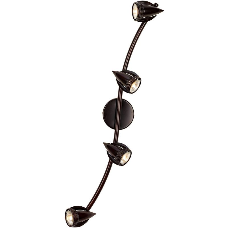LED Pro Track(R) 4-Light Oil Rubbed Bronze Track Kit Wave Bar
