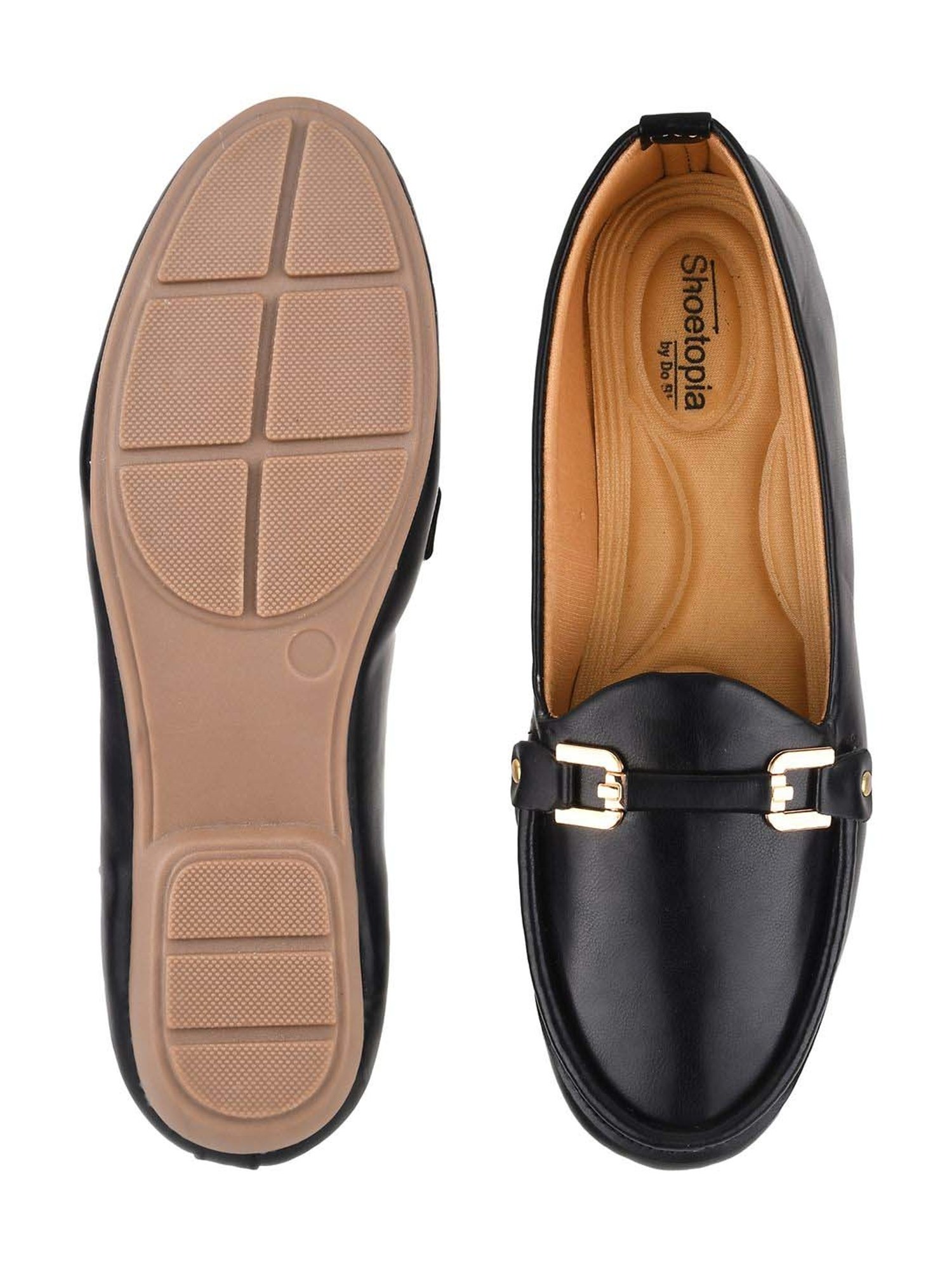 Shoetopia Kids Black Casual Slip-Ons