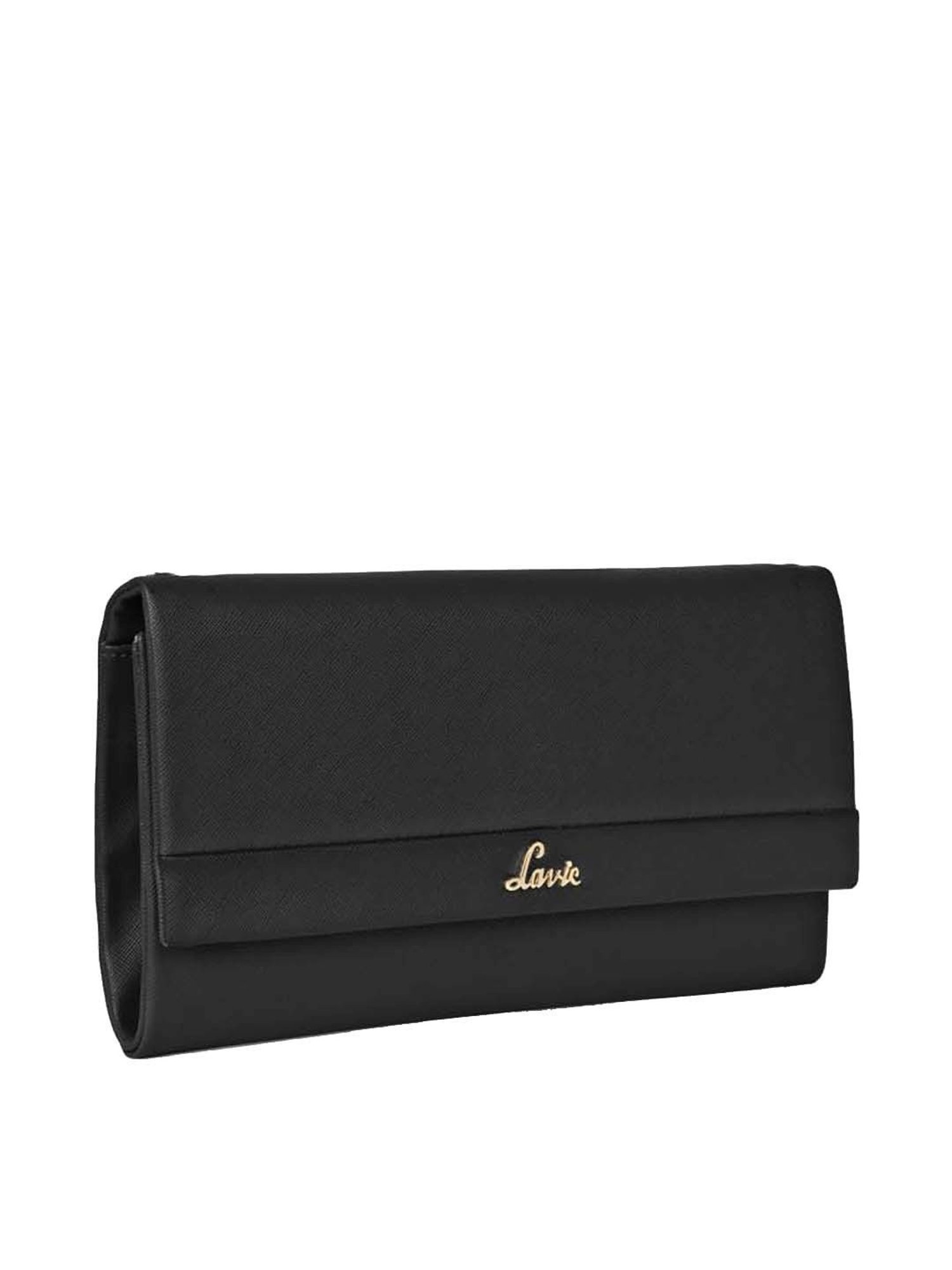 Lavie Black Solid Medium Sling Handbag