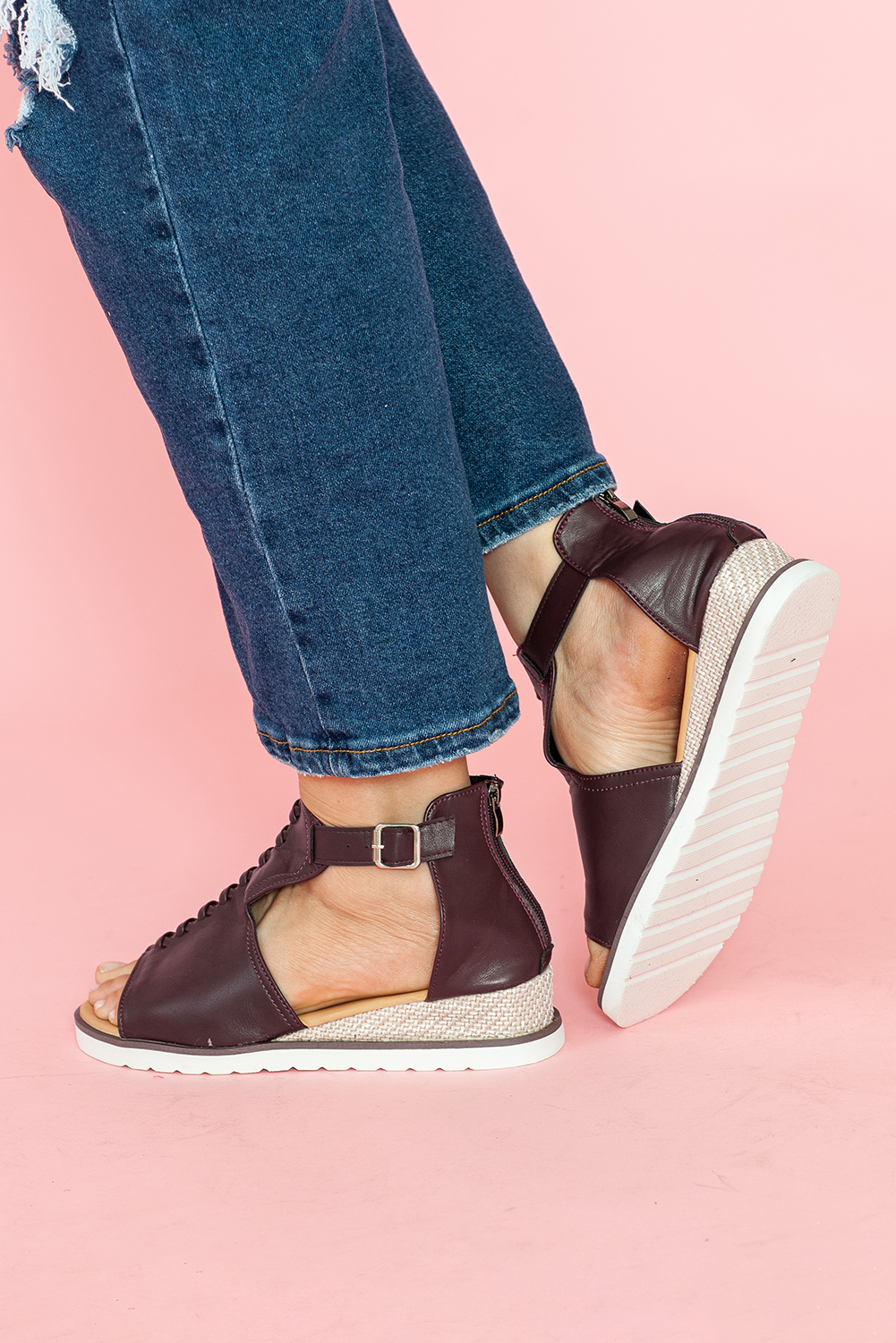 Aetrex Jillian Sport Leopard Print EVA Water Friendly Wedge Sandals