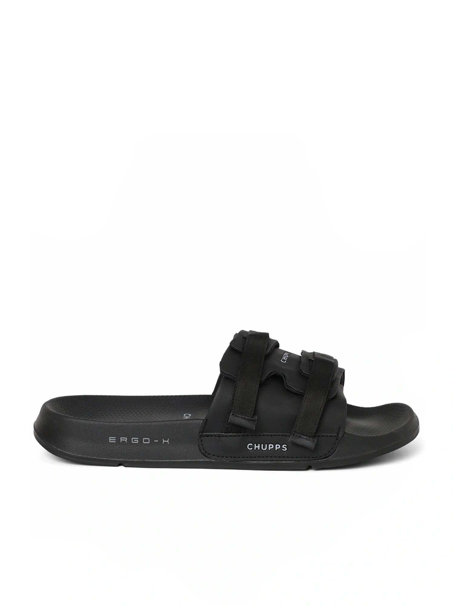 Chupps Men's Element ErgoX Plus Black Slides