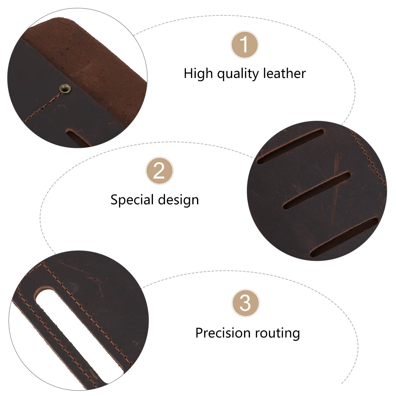 Leather Sheath for EDC Organizer Belt Loop Leather Multi-tool Holder Pouch