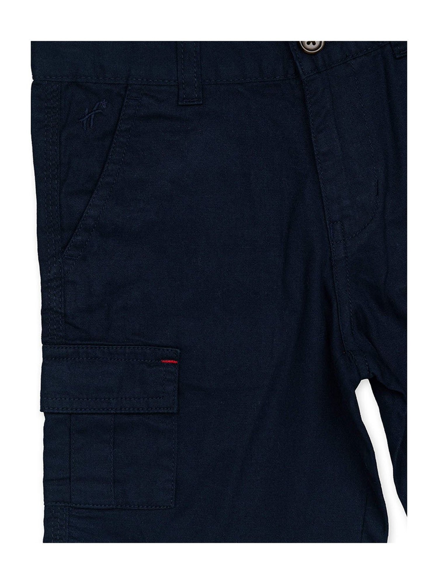 H by Hamleys Boys Navy Solid Shorts