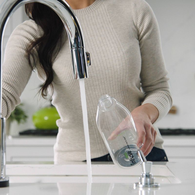 Casabella Infuse Bathroom Cleaner - 1 Refillable Spray Bottle 1 Cleaning Spray Concentrate - Eucalyptus Mint