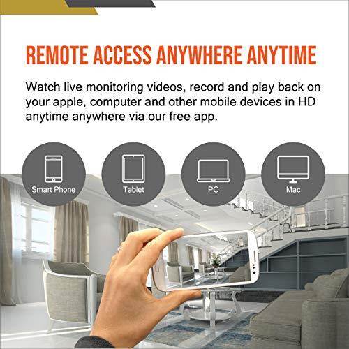 Wisenet SDHC84085BF 8 Channel Super HD DVR Video Security System with 2TB Hard Drive and 8 5MP Weather Resistant Bullet Cameras SDC89445BF Renewed