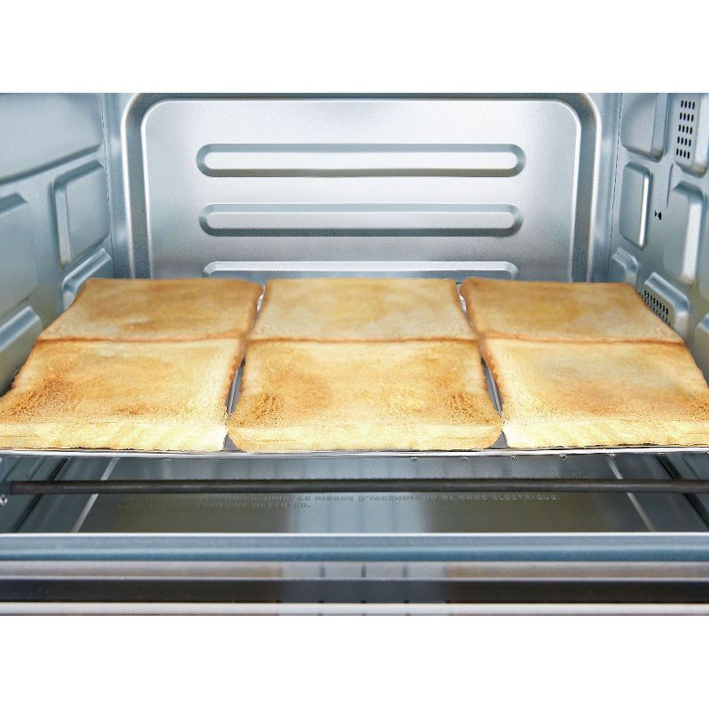 Toshiba MC25CEY-BS 6 Slice Small Stainless Convection Pizza Toaster Oven, Black