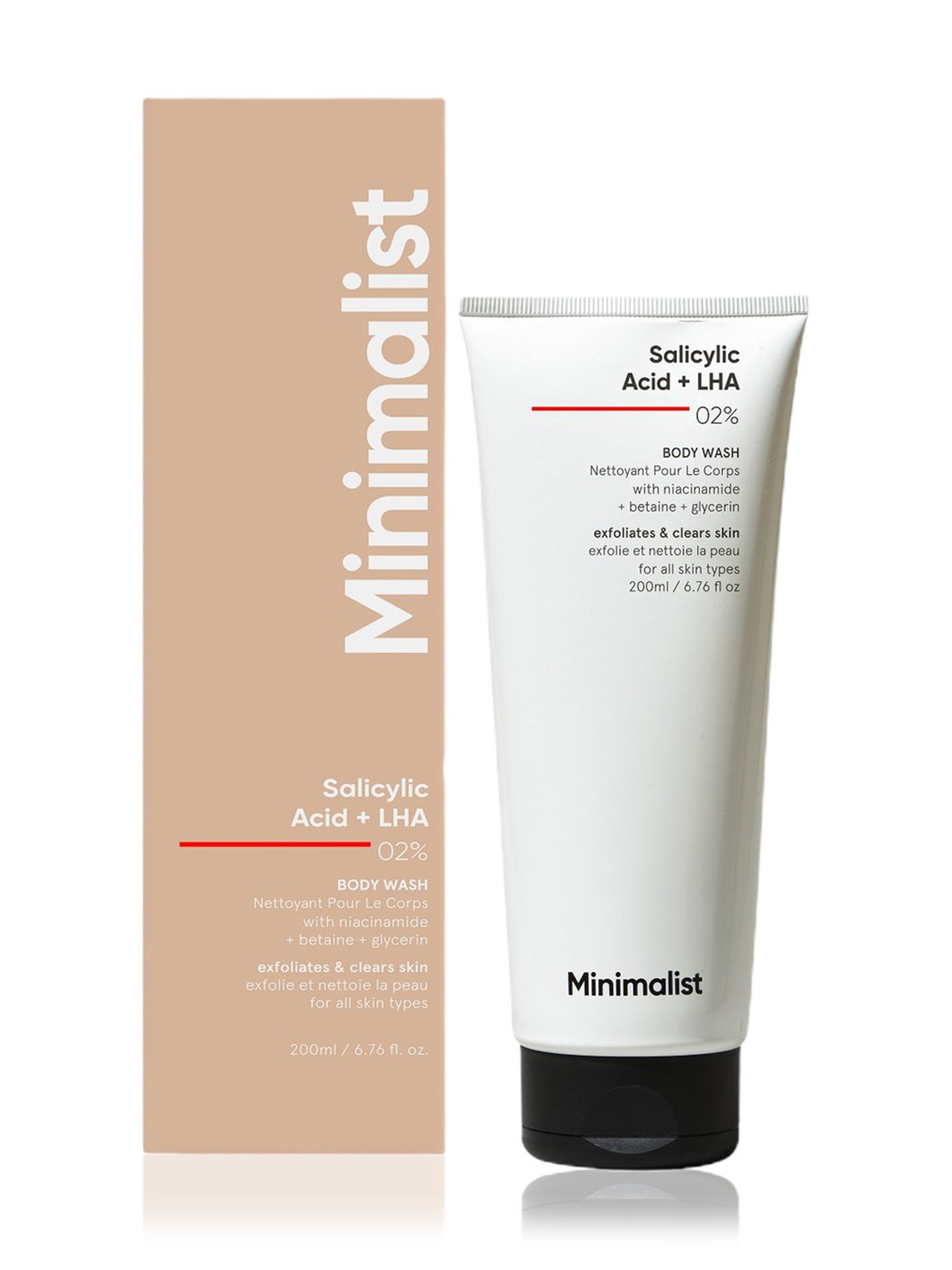 Minimalist Salicylic Acid + LHA 02% Body Wash - 200 ml