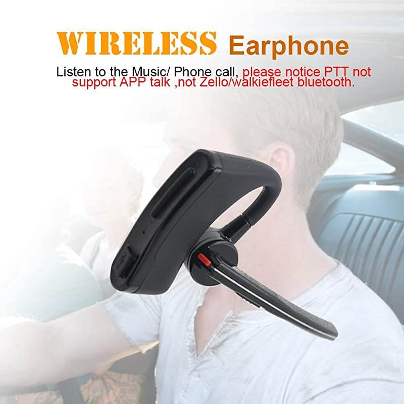 Handsfree Headsets for Walkie Talkie Bluetooth PTT Earpiece + K Adapter for BF UV5R UV82 TYT 2 Way Radio
