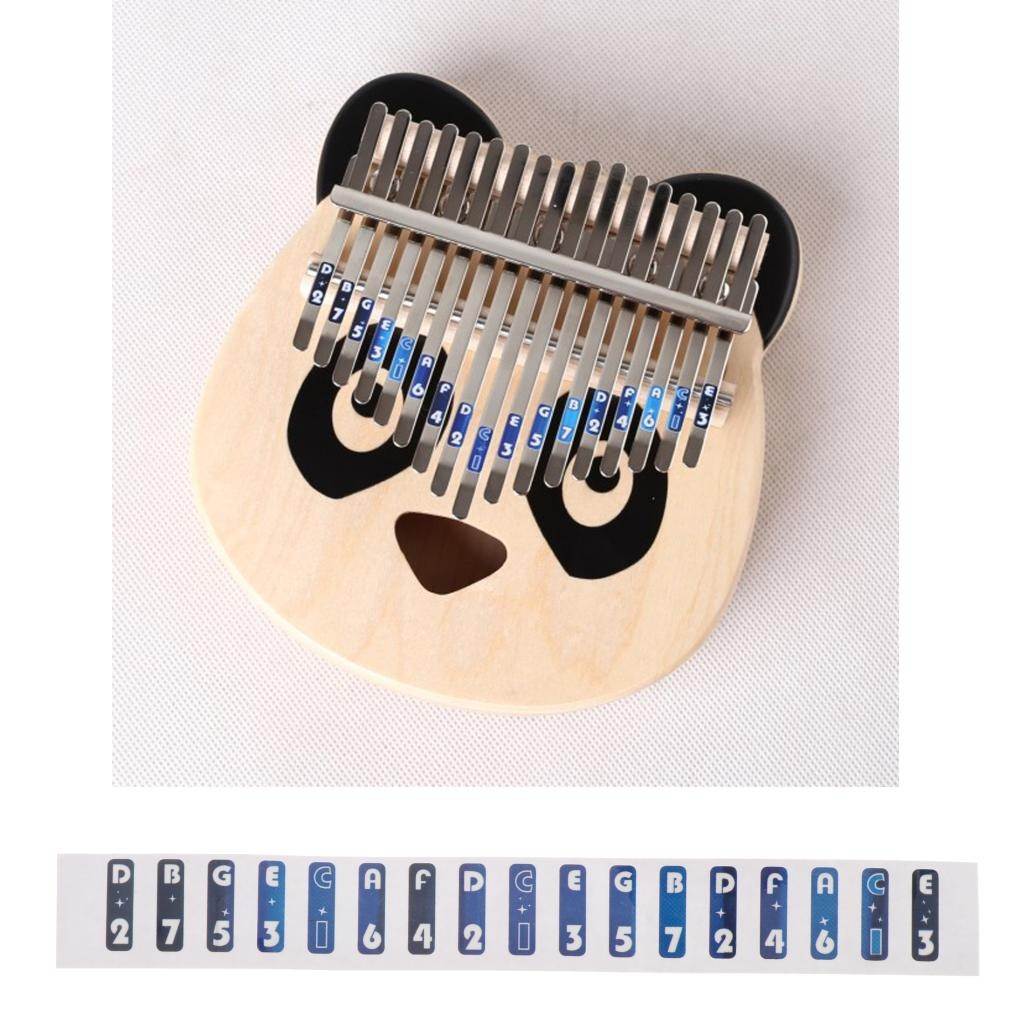 Kalimba Steel Key Logo Note Sticker for Beginner Learner Musical Set