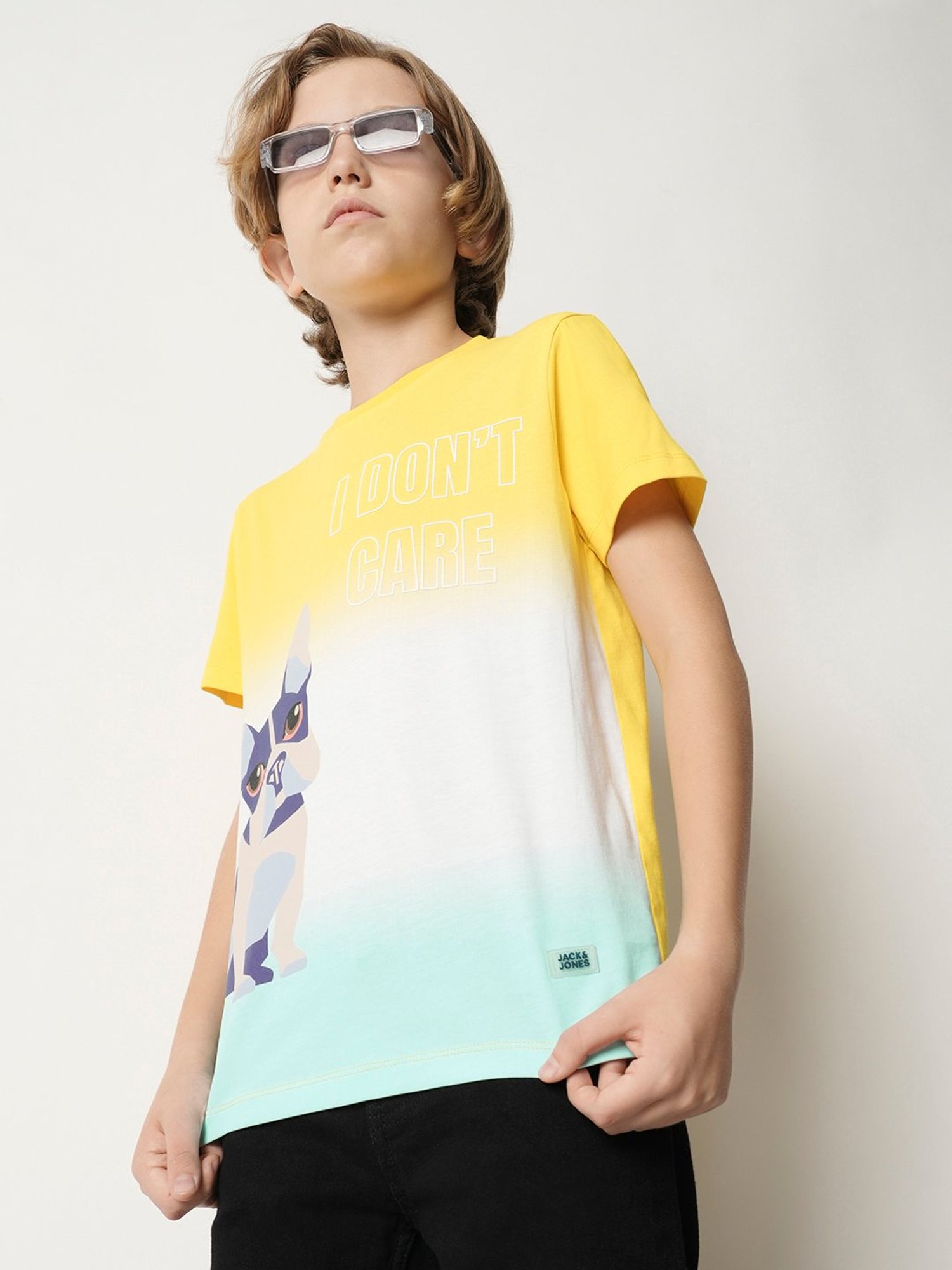 Pantaloons Junior Navy Cotton Printed T-Shirt