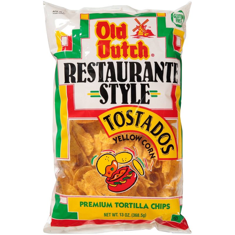 Old Dutch Restaurante Style Tostados Yellow Corn Tortilla Chips - 13oz
