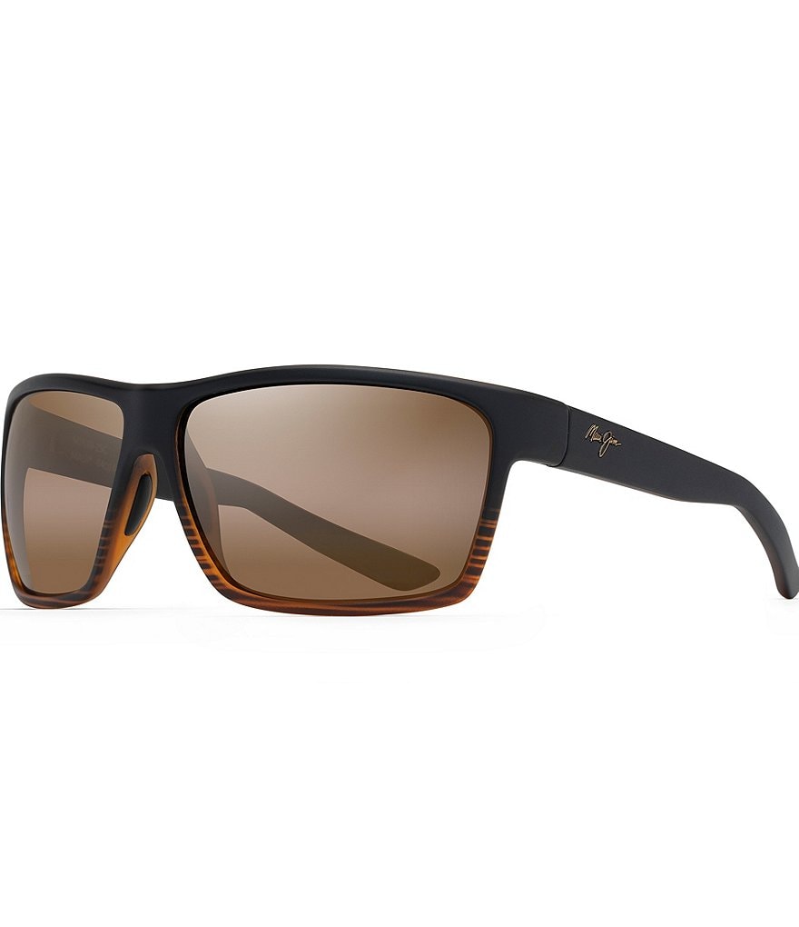 Maui Jim Alenuihaha PolarizedPlus2&reg; Wrap 64mm Sunglasses