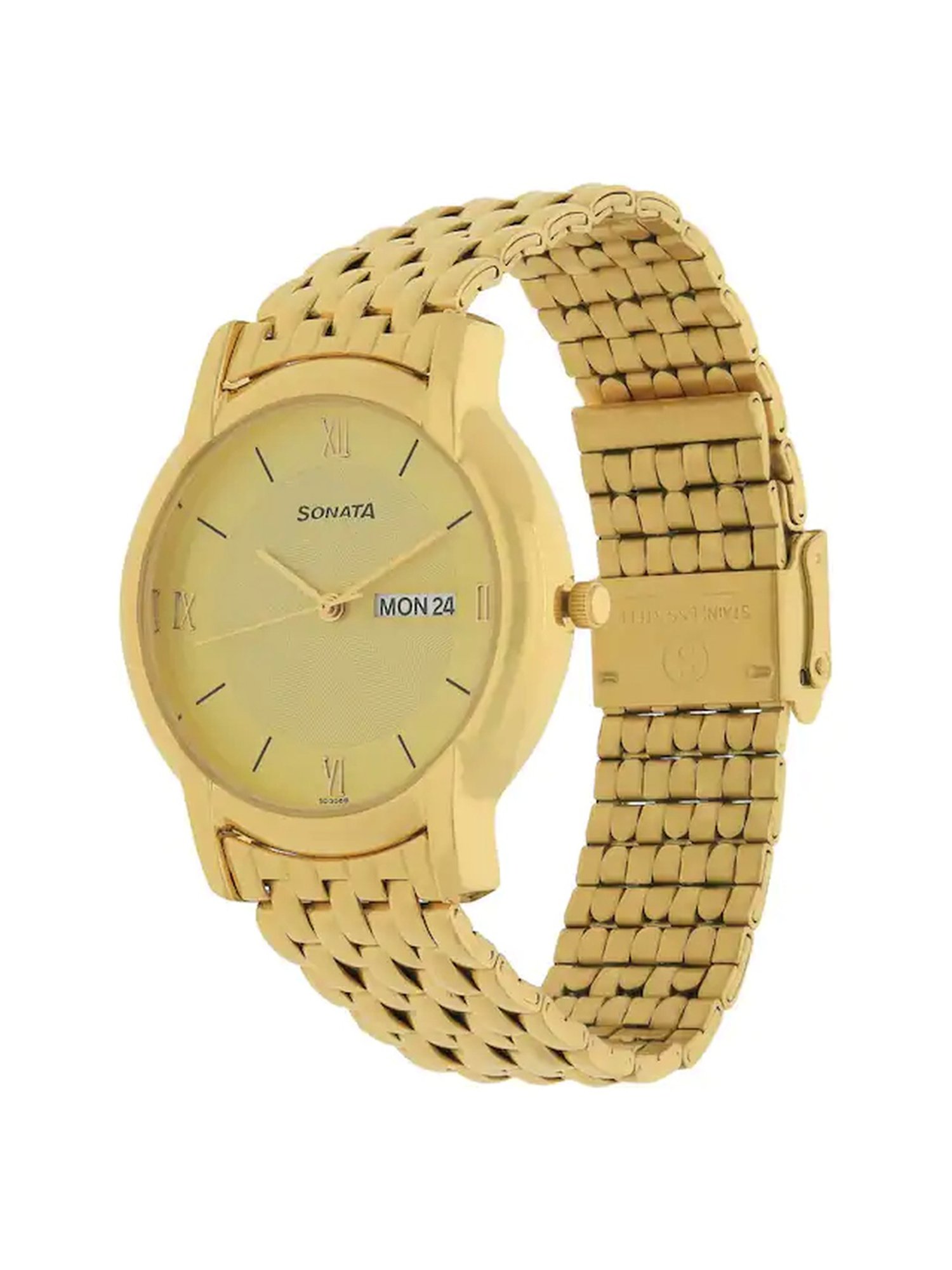 Sonata NP7954YM02W Analog Watch for Men