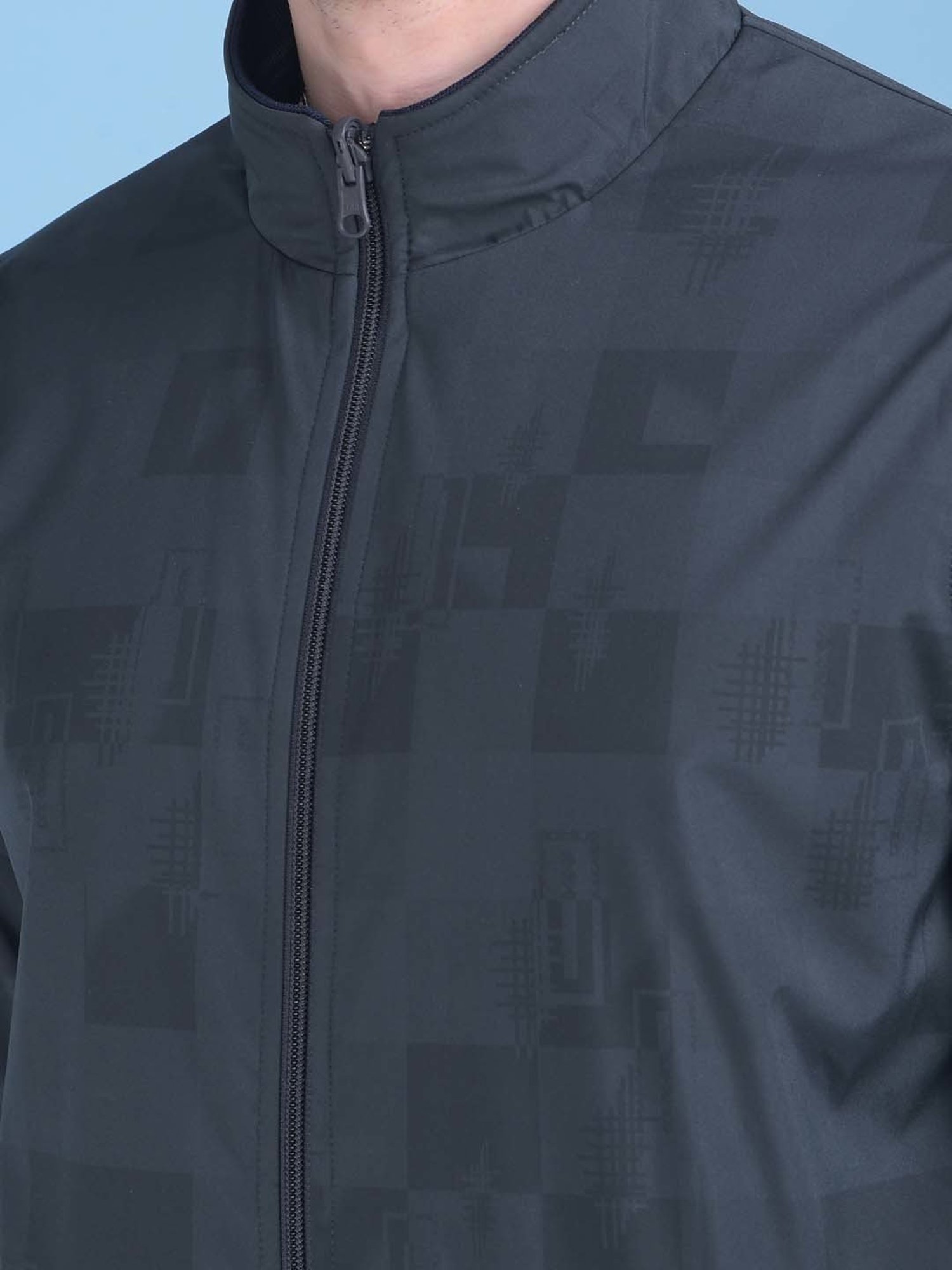 Crimsoune Club Military Green Regular Fit Printed Jacket