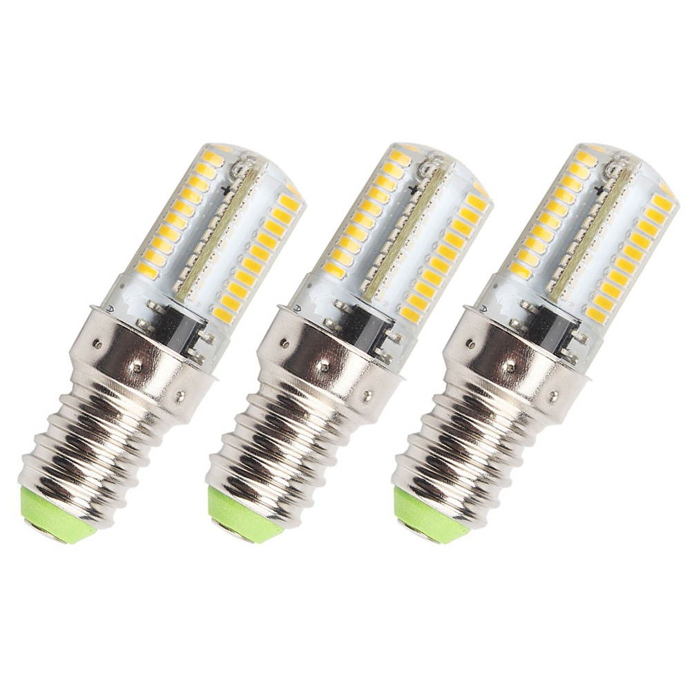 3PCS Replacement Silicone E14 Base Light Bulb for Sewing Machine Home Appliance Fridge