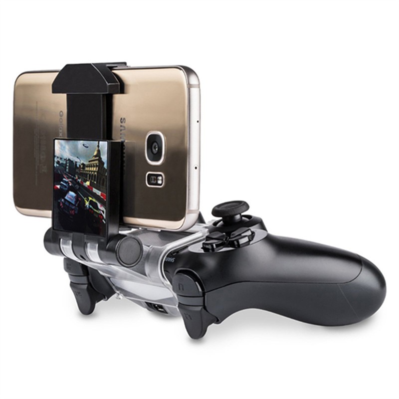 Game Controller holder Phone Clamp Smart Clip Bracket with OTG cable for Bluetooth Wireless PS4 DualShock 4 Controller