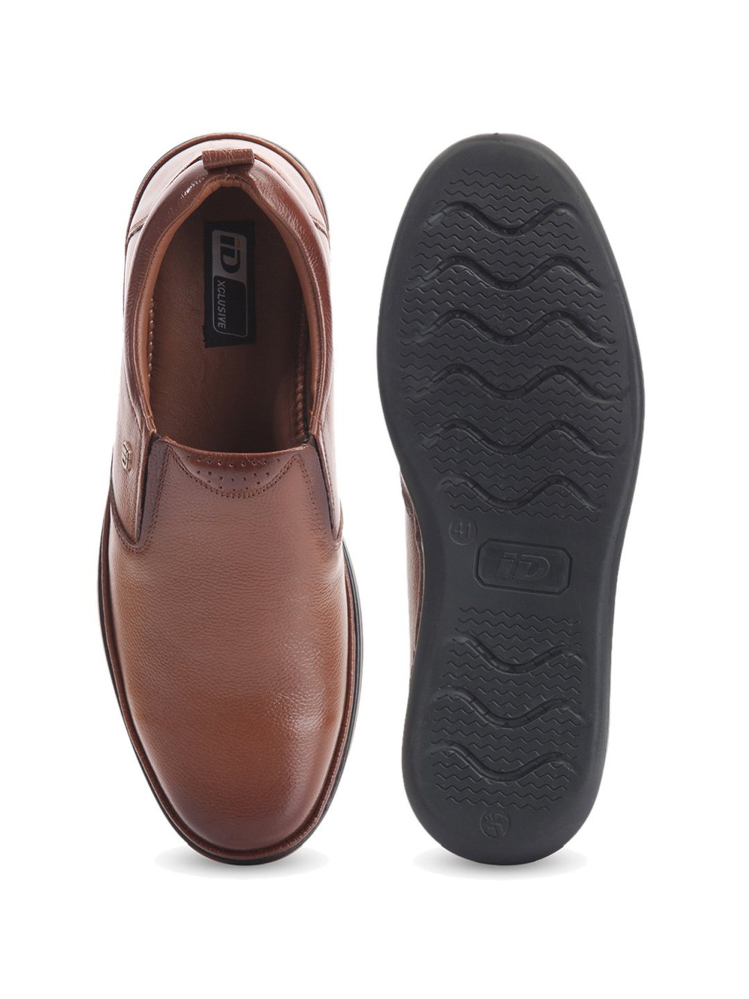 ID Men's Tan Formal Loafers